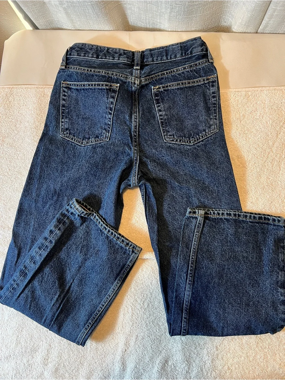 Old Navy BOYS  Dark Blue BAGGY WIDE LEG JEANS SIZE 14